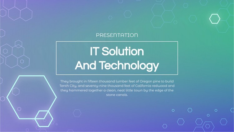 IT Solution And Technology | Free Google Slide Theme