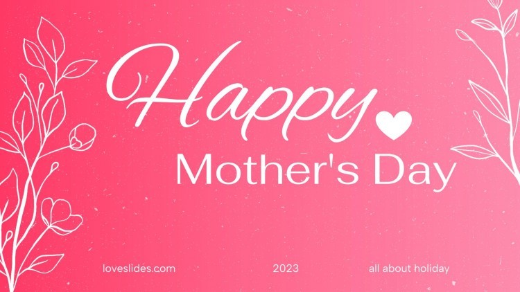 Pink Elegant Mother's Day | Free Google Slide Theme