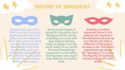 Funny Colored Superhero | Free Google Slide Theme