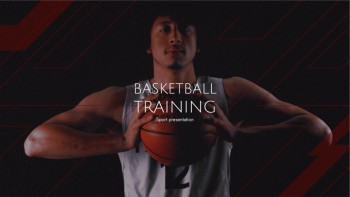 Black & Red Professional Basketball - Basketball