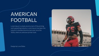 Blue Stylish American Football - American Football
