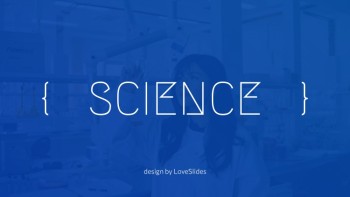 Blue Stylish Science - Science