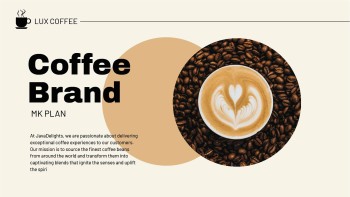 Beige Coffee Brand - Marketing