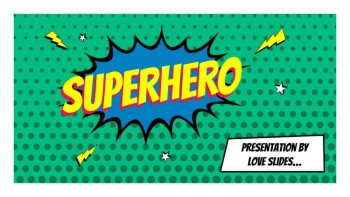 Green Comics Superhero - Superhero