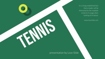 Green Contemporary Tennis - Tennis