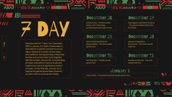 Dark Colorful Kwanzaa - Holidays Dark Colorful Kwanzaa - Holidays