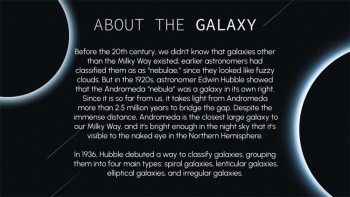 Modern Unbelievable Galaxy Free Google Slide Theme