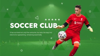 Elegant Green Soccer - Sport