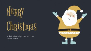 Gold Merry Christmas - Christmas