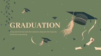 Green Stylish Graduation - Education