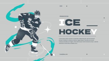 Grey Simple Ice Hockey - Ice Hockey