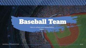 Blue Modern Baseball - Baseball