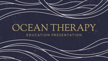 Navy Blue Ocean Therapy - Ocean