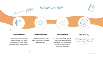 Orange Doodle Back to School | Free Google Slide Theme