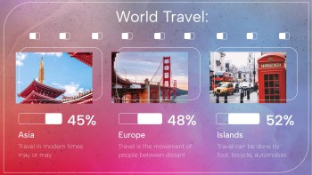 Purple Gradient World Travel - Marketing Purple Gradient World Travel - Marketing