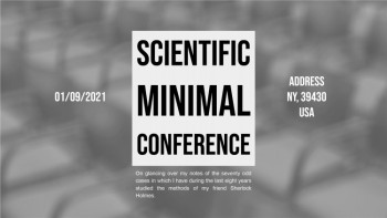 Scientific Minimal Conference - Science