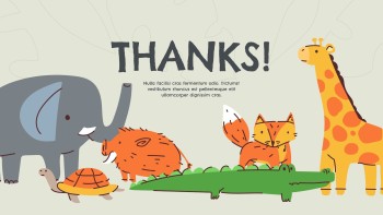 Simple Pastel Funny Animals - Education Simple Pastel Funny Animals - Education